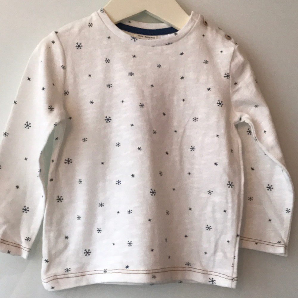 Zara snowflakes ,long sleeve tshirt